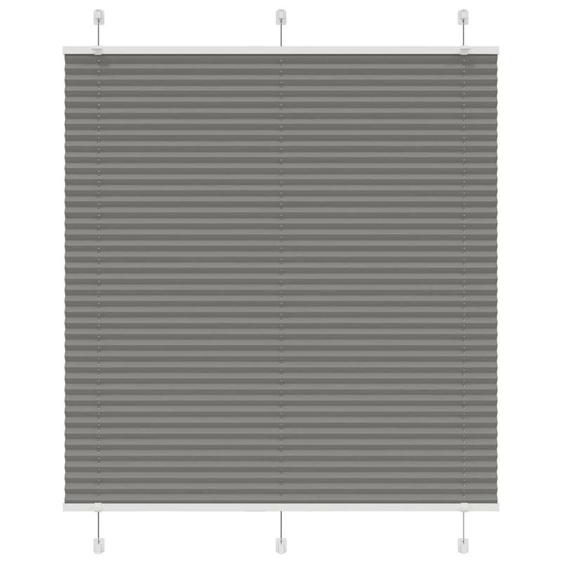 Vidaxl plissé rolgordijn 120x150 cm stofbreedte 119,4 cm antraciet