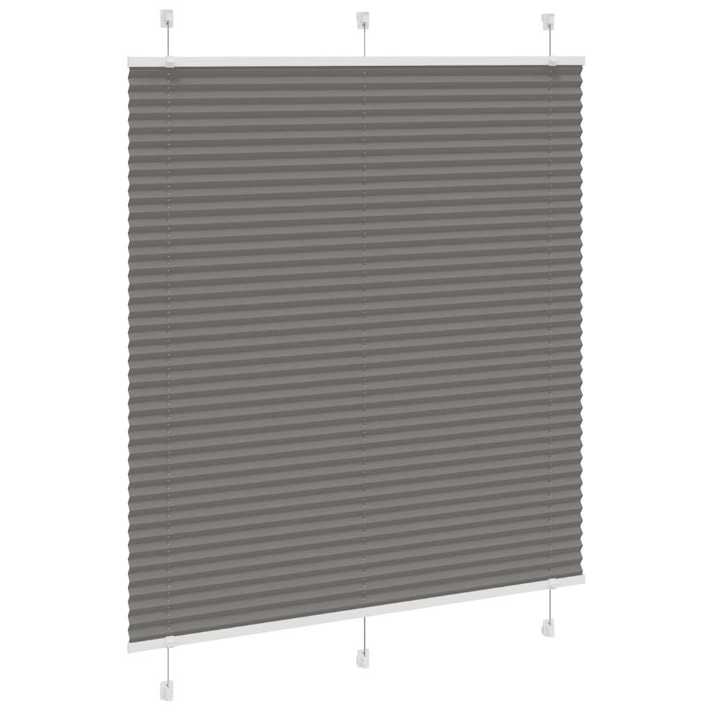 Vidaxl plissé rolgordijn 120x150 cm stofbreedte 119,4 cm antraciet
