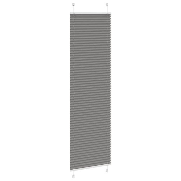 Vidaxl plissé rolgordijn 55x200 cm stofbreedte 54,4 cm antraciet