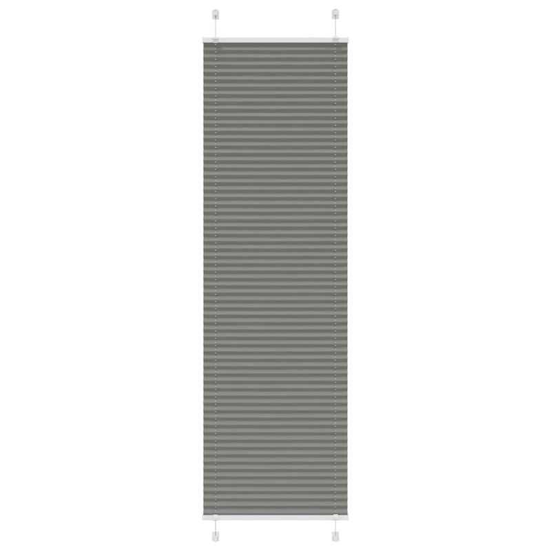 Vidaxl plissé rolgordijn 65x200 cm stofbreedte 64,4 cm antraciet