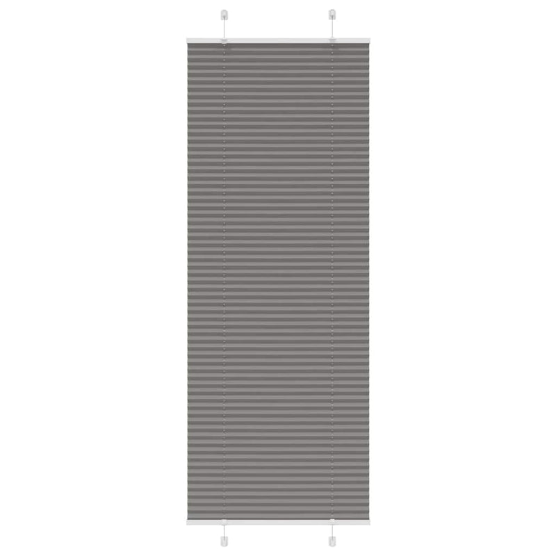 Vidaxl plissé rolgordijn 70x200 cm stofbreedte 69,4 cm antraciet