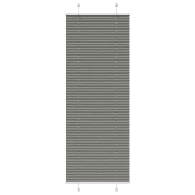 Vidaxl plissé rolgordijn 80x200 cm stofbreedte 79,4 cm antraciet