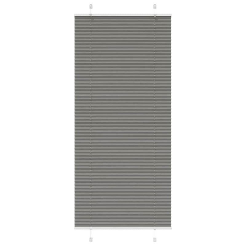 Vidaxl plissé rolgordijn 85x200 cm stofbreedte 84,4 cm antraciet