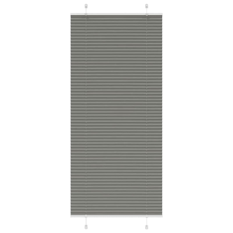 Vidaxl plissé rolgordijn 95x200 cm stofbreedte 94,4 cm antraciet
