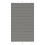 Vidaxl plissé rolgordijn 115x200 cm stofbreedte 114,4 cm antraciet - afbeelding 1