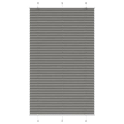 Vidaxl plissé rolgordijn 115x200 cm stofbreedte 114,4 cm antraciet