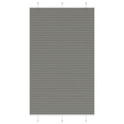 Vidaxl plissé rolgordijn 120x200 cm stofbreedte 119,4 cm antraciet - afbeelding 1