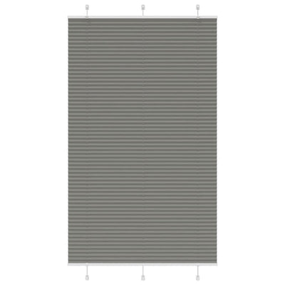 Vidaxl plissé rolgordijn 120x200 cm stofbreedte 119,4 cm antraciet