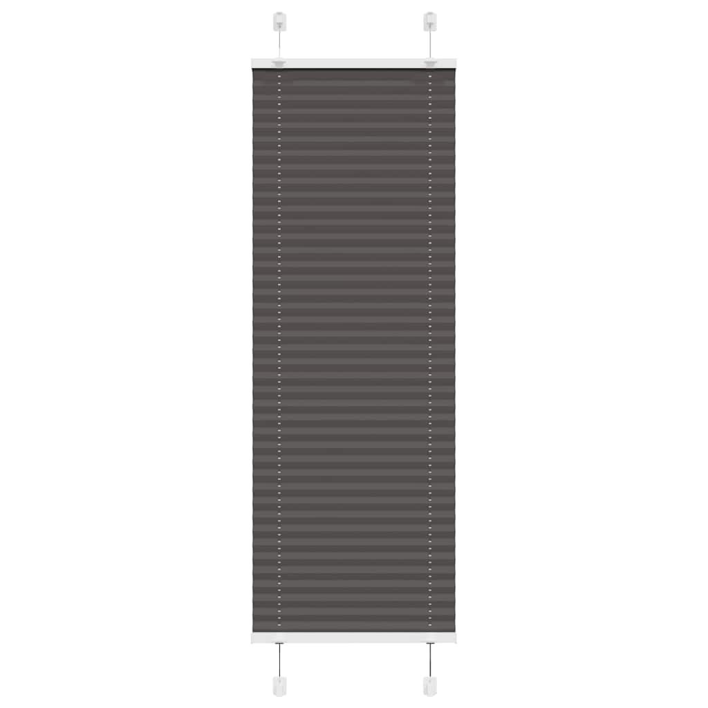 Vidaxl plissé rolgordijn 40x100 cm stofbreedte 39,4 cm polyester zwart