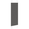 Vidaxl plissé rolgordijn 40x100 cm stofbreedte 39,4 cm polyester zwart