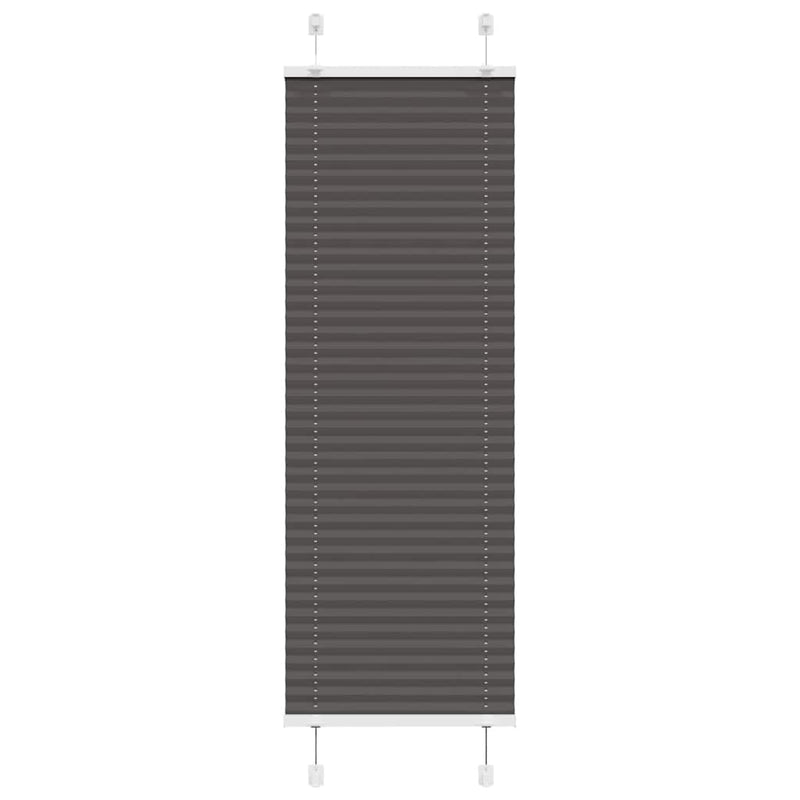 Vidaxl plissé rolgordijn 45x100 cm stofbreedte 44,4 cm polyester zwart
