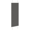 Vidaxl plissé rolgordijn 45x100 cm stofbreedte 44,4 cm polyester zwart