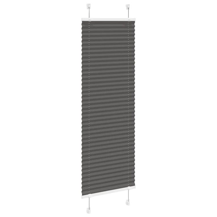 Vidaxl plissé rolgordijn 45x100 cm stofbreedte 44,4 cm polyester zwart