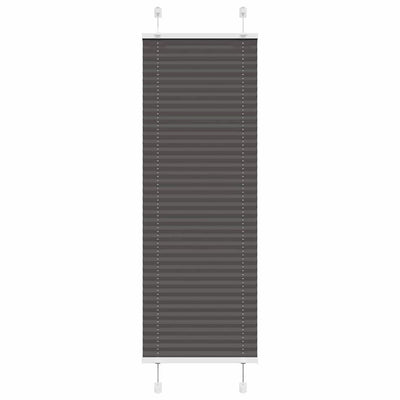 Vidaxl plissé rolgordijn 50x100 cm stofbreedte 49,4 cm polyester zwart