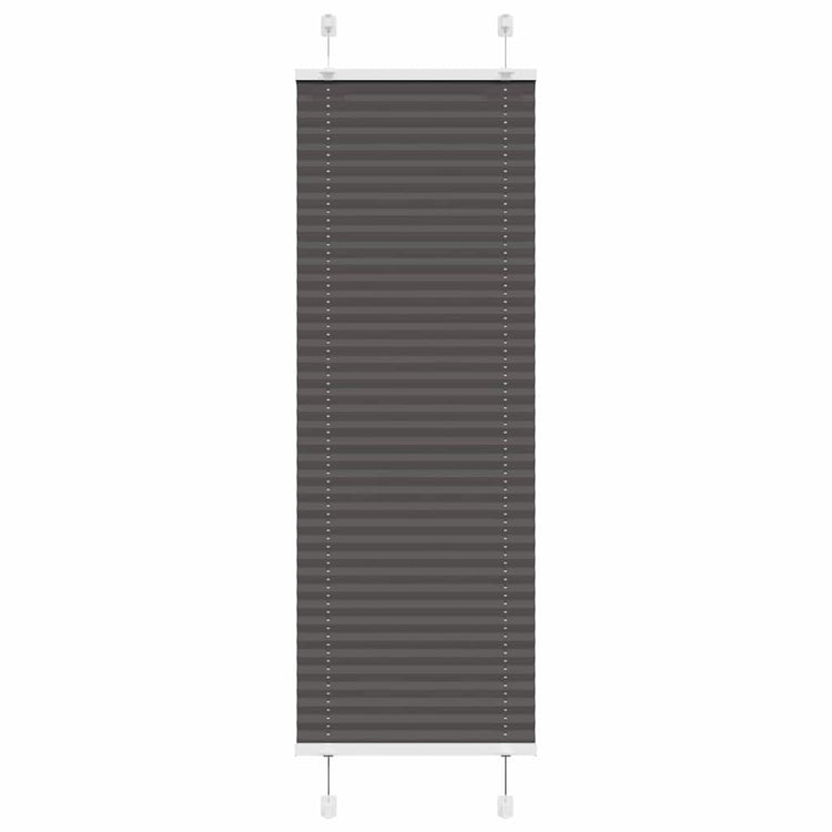 Vidaxl plissé rolgordijn 50x100 cm stofbreedte 49,4 cm polyester zwart
