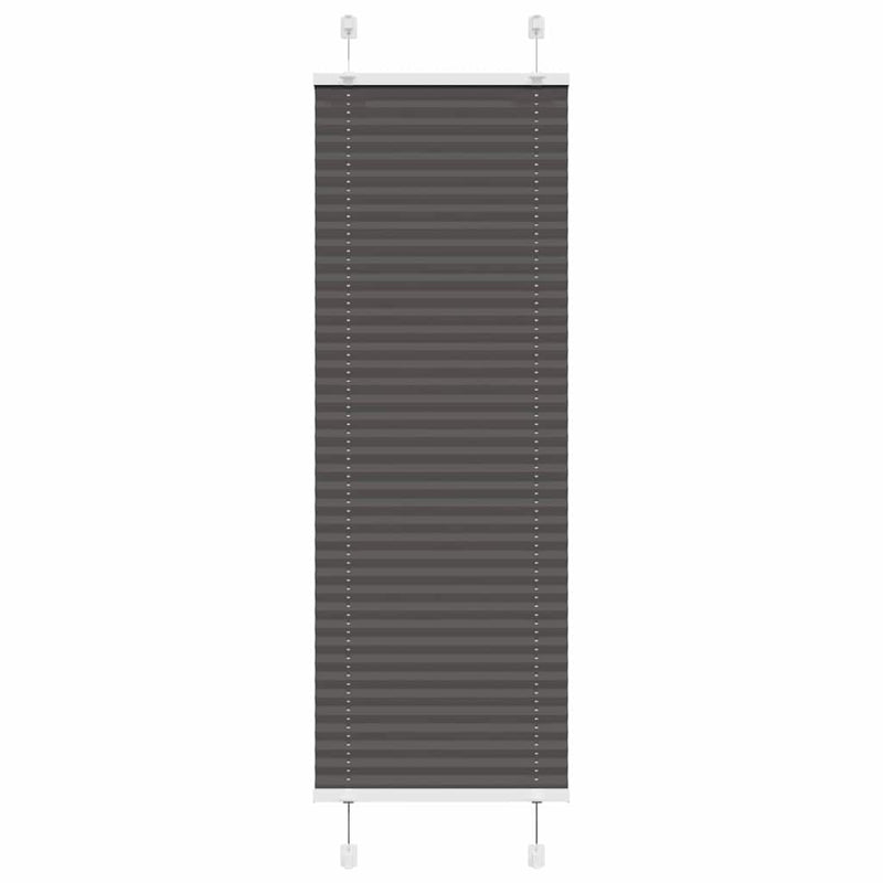Vidaxl plissé rolgordijn 50x100 cm stofbreedte 49,4 cm polyester zwart