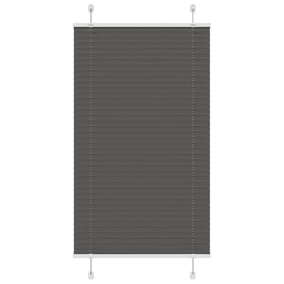 Vidaxl plissé rolgordijn 70x100 cm stofbreedte 69,4 cm polyester zwart