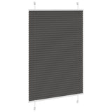Vidaxl plissé rolgordijn 90x100 cm stofbreedte 89,4 cm polyester zwart - afbeelding 3