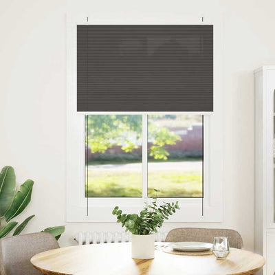 Vidaxl plissé rolgordijn 95x100 cm stofbreedte 94,4 cm polyester zwart