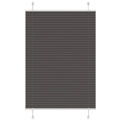 Vidaxl plissé rolgordijn 100x100 cm stofbreedte 99,4cm polyester zwart