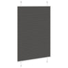 Vidaxl plissé rolgordijn 100x100 cm stofbreedte 99,4cm polyester zwart