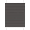 Vidaxl plissé rolgordijn 110x100cm stofbreedte 109,4cm polyester zwart