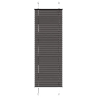Vidaxl plissé rolgordijn 40x150 cm stofbreedte 39,4 cm polyester zwart