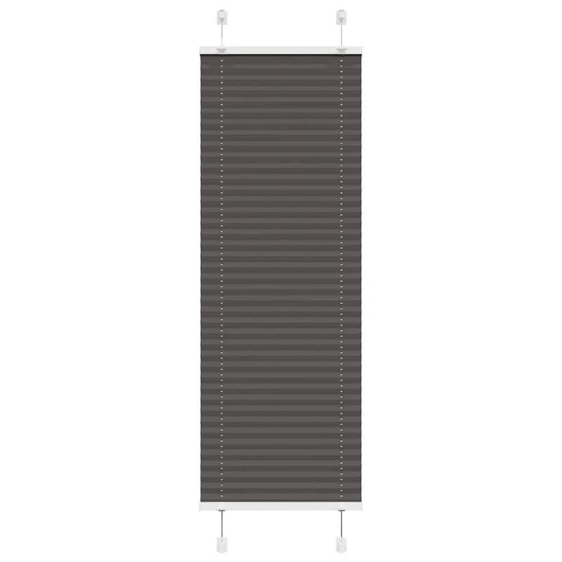 Vidaxl plissé rolgordijn 45x150 cm stofbreedte 44,4 cm polyester zwart