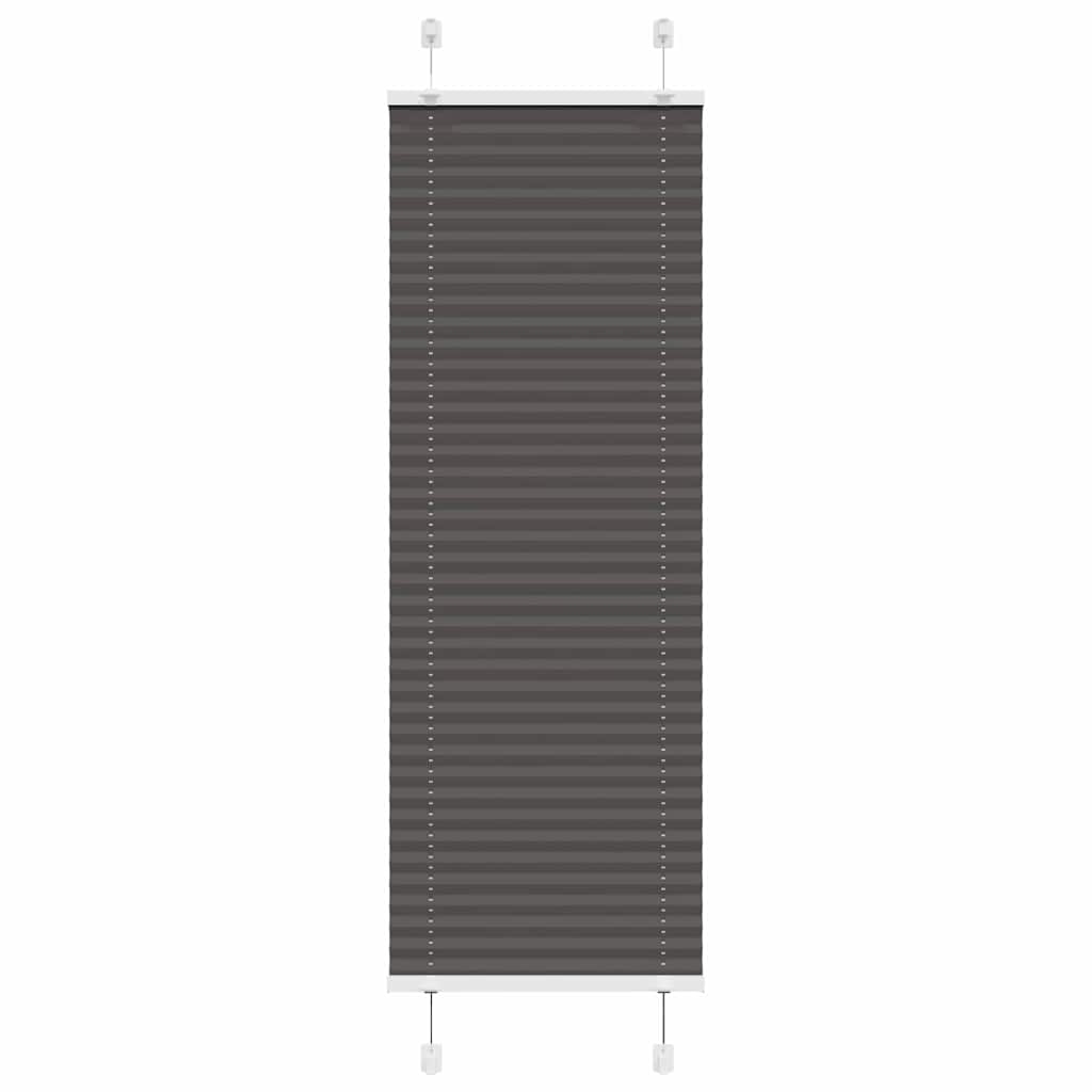 Vidaxl plissé rolgordijn 50x150 cm stofbreedte 49,4 cm polyester zwart