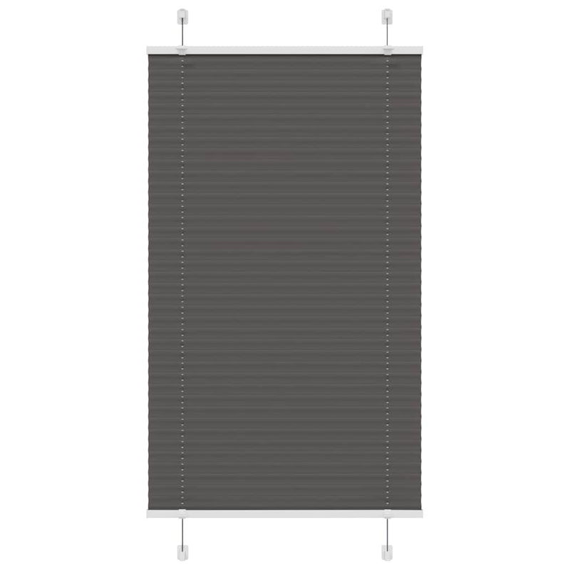 Vidaxl plissé rolgordijn 70x150 cm stofbreedte 69,4 cm polyester zwart