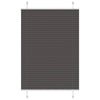 Vidaxl plissé rolgordijn 95x150 cm stofbreedte 94,4 cm polyester zwart