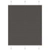 Vidaxl plissé rolgordijn 105x150cm stofbreedte 104,4cm polyester zwart