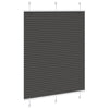 Vidaxl plissé rolgordijn 105x150cm stofbreedte 104,4cm polyester zwart