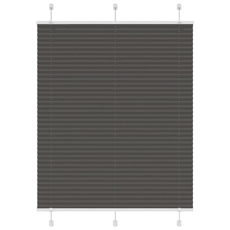 Vidaxl plissé rolgordijn 110x150cm stofbreedte 109,4cm polyester zwart