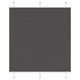 Vidaxl plissé rolgordijn 115x150cm stofbreedte 114,4cm polyester zwart