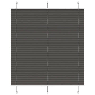 Vidaxl plissé rolgordijn 120x150cm stofbreedte 119,4cm polyester zwart