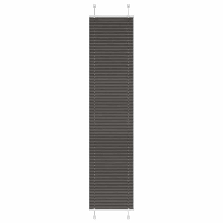 Vidaxl plissé rolgordijn 45x200 cm stofbreedte 44,4 cm polyester zwart