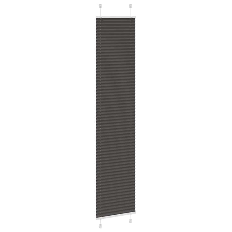 Vidaxl plissé rolgordijn 45x200 cm stofbreedte 44,4 cm polyester zwart