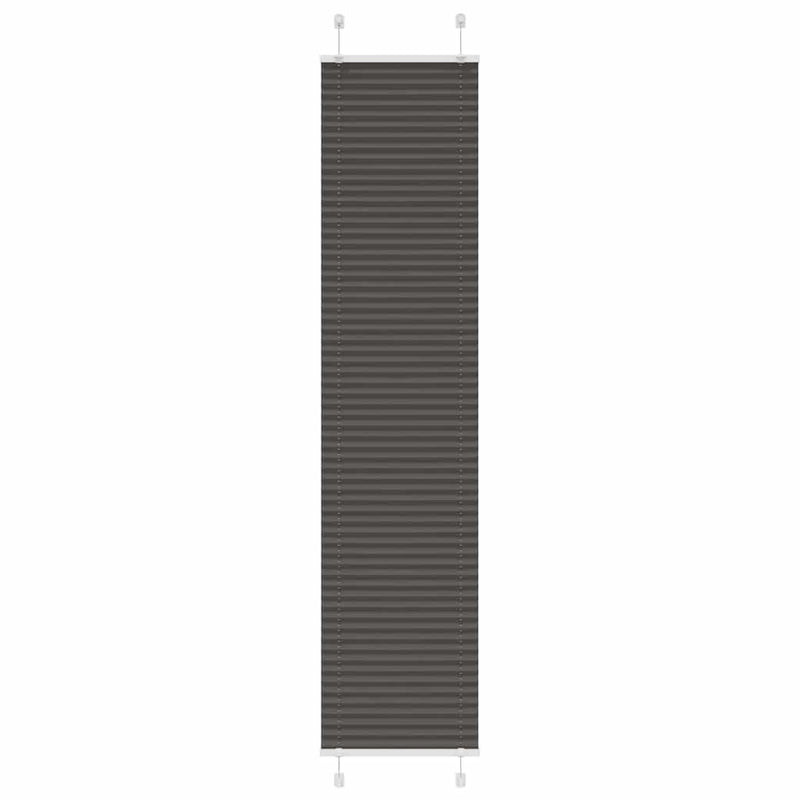 Vidaxl plissé rolgordijn 50x200 cm stofbreedte 49,4 cm polyester zwart