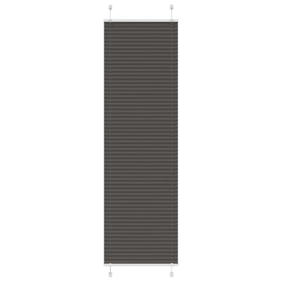 Vidaxl plissé rolgordijn 60x200 cm stofbreedte 59,4 cm polyester zwart