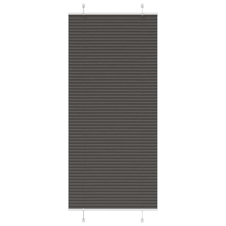 Vidaxl plissé rolgordijn 95x200 cm stofbreedte 94,4 cm polyester zwart