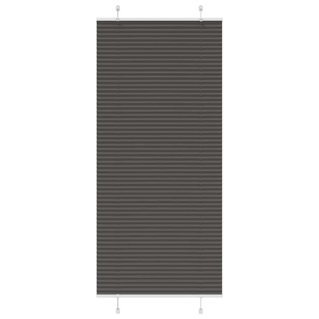 Vidaxl plissé rolgordijn 100x200 cm stofbreedte 99,4cm polyester zwart