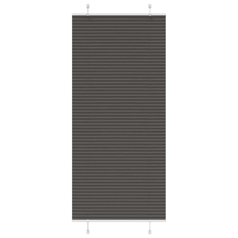 Vidaxl plissé rolgordijn 100x200 cm stofbreedte 99,4cm polyester zwart