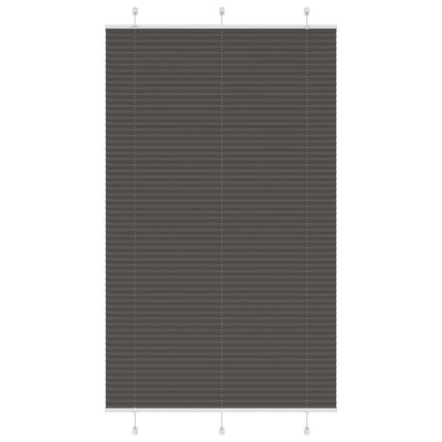 Vidaxl plissé rolgordijn 115x200cm stofbreedte 114,4cm polyester zwart