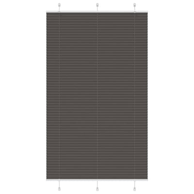 Vidaxl plissé rolgordijn 120x200cm stofbreedte 119,4cm polyester zwart