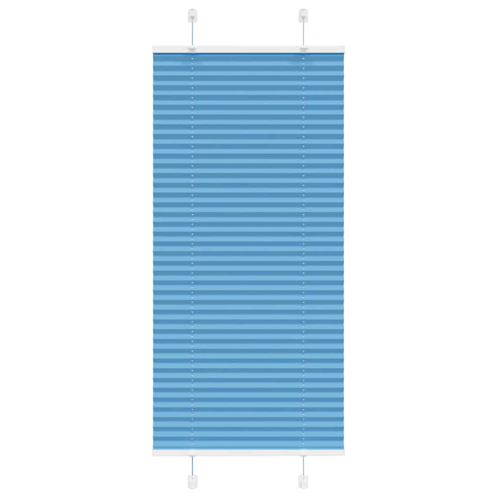 Vidaxl plissé rolgordijn 65x100 cm stofbreedte 64,4 cm polyester blauw