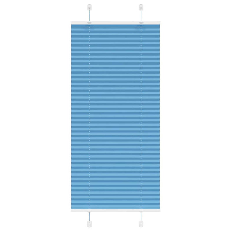 Vidaxl plissé rolgordijn 65x100 cm stofbreedte 64,4 cm polyester blauw