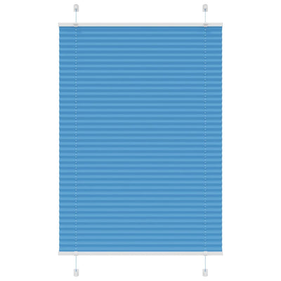 Vidaxl plissé rolgordijn 95x100 cm stofbreedte 94,4 cm polyester blauw