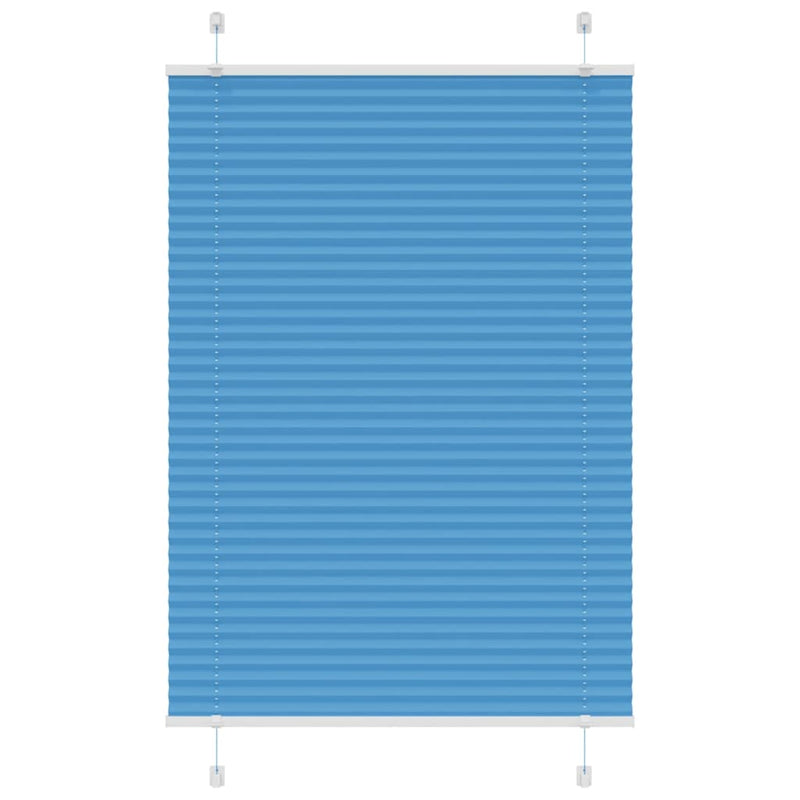 Vidaxl plissé rolgordijn 95x100 cm stofbreedte 94,4 cm polyester blauw