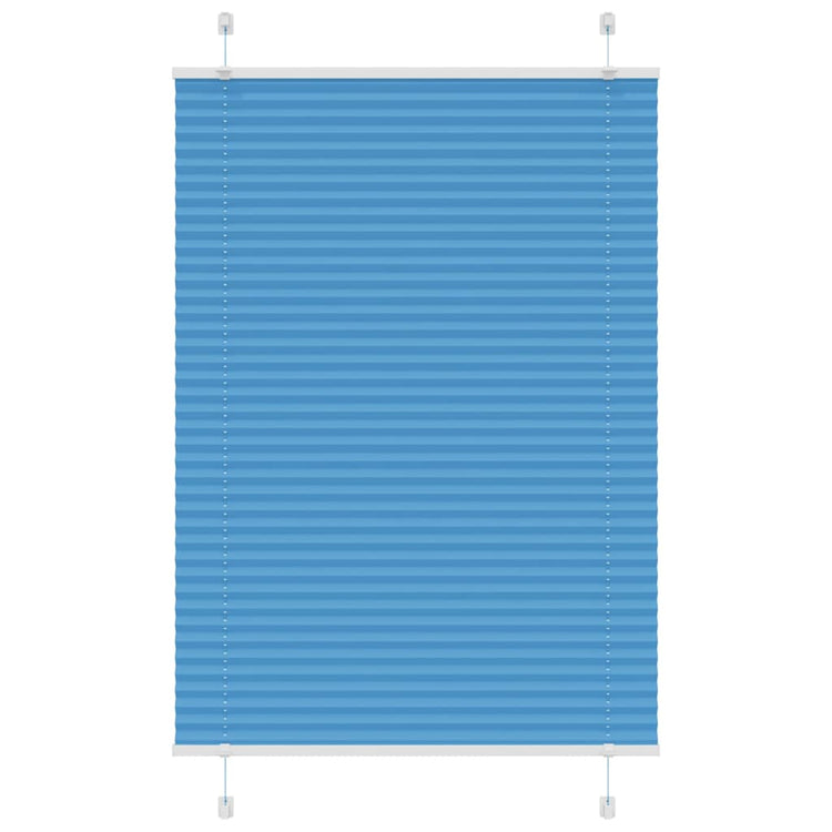 Vidaxl plissé rolgordijn 100x100 cm stofbreedte 99,4cm polyester blauw